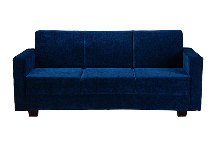 TR Isla 3 Seater Classic Blue Fabric Sofa
